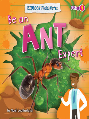 cover image of Be an Ant Expert